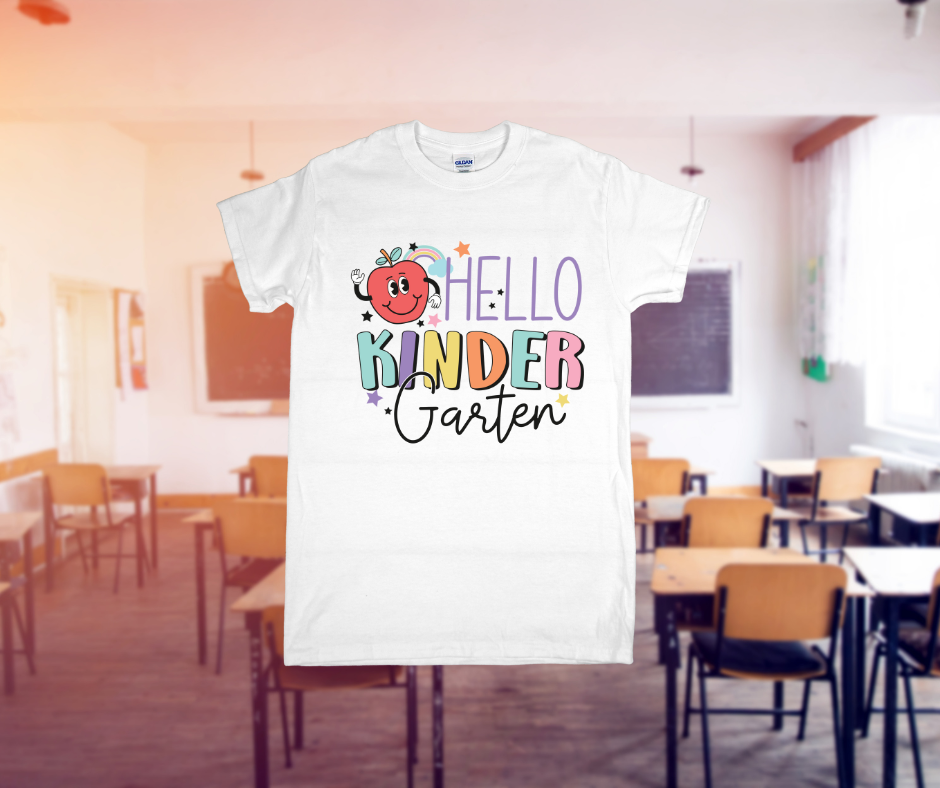 Rainbow Hello Grade Back to School Shirt – Pre-K to 5th Grade