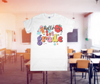 Rainbow Hello Grade Back to School Shirt – Pre-K to 5th Grade