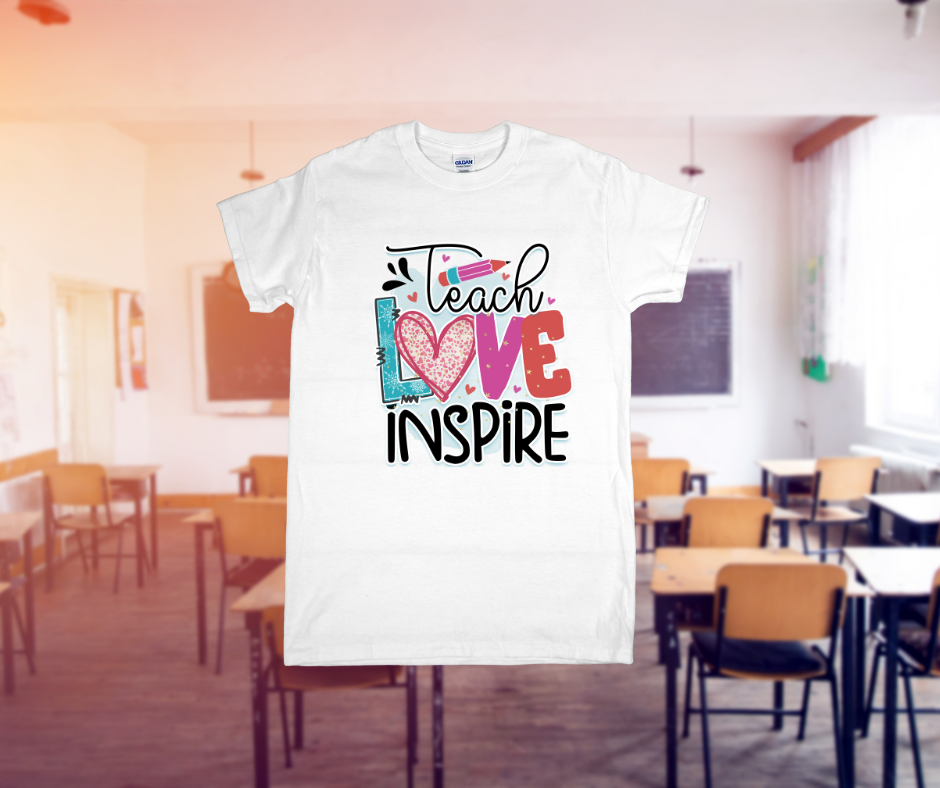 Teach Love Inspire Teacher Shirt