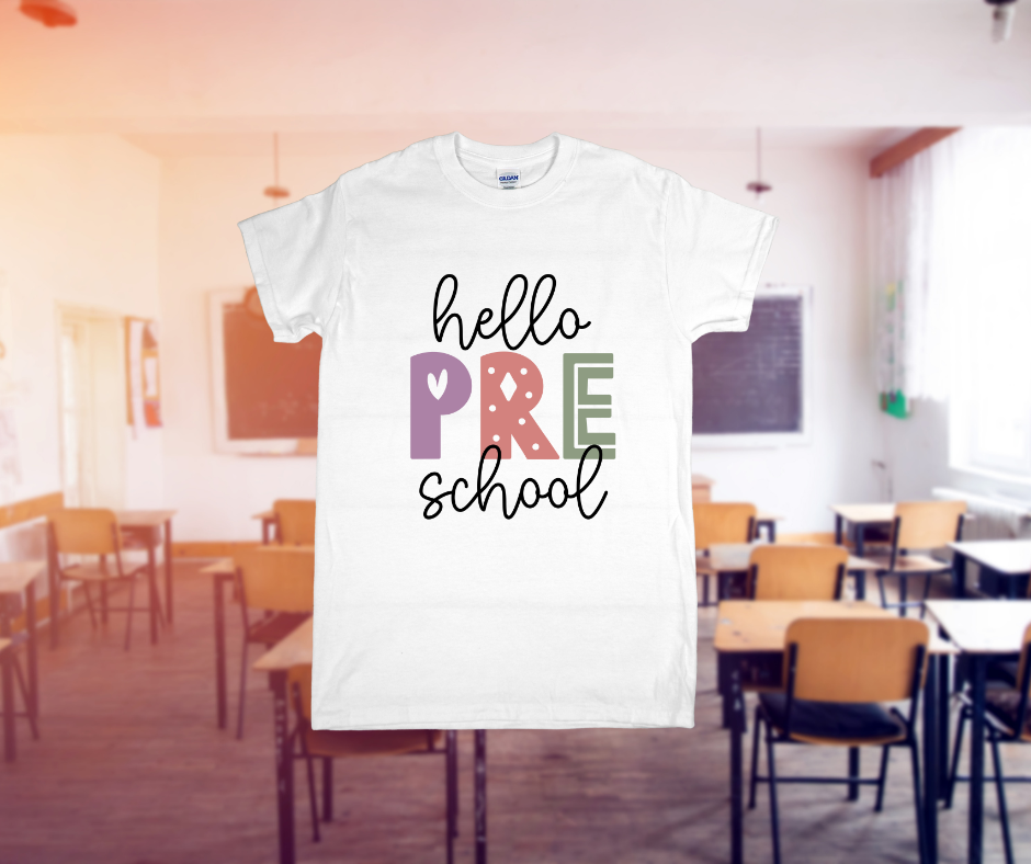 Hello Grade Shirt – Preschool through Fifth Grade | Back to School Tee