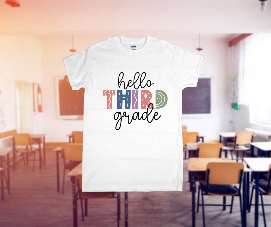 Hello Grade Shirt – Preschool through Fifth Grade | Back to School Tee