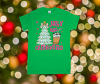 Jolly and Caffeinated Christmas Shirt