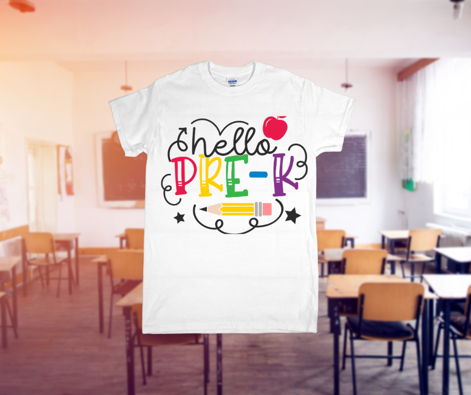 Hello Grade Back to School Shirt – Pre-K to 5th Grade