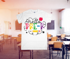 Hello Grade Back to School Shirt – Pre-K to 5th Grade