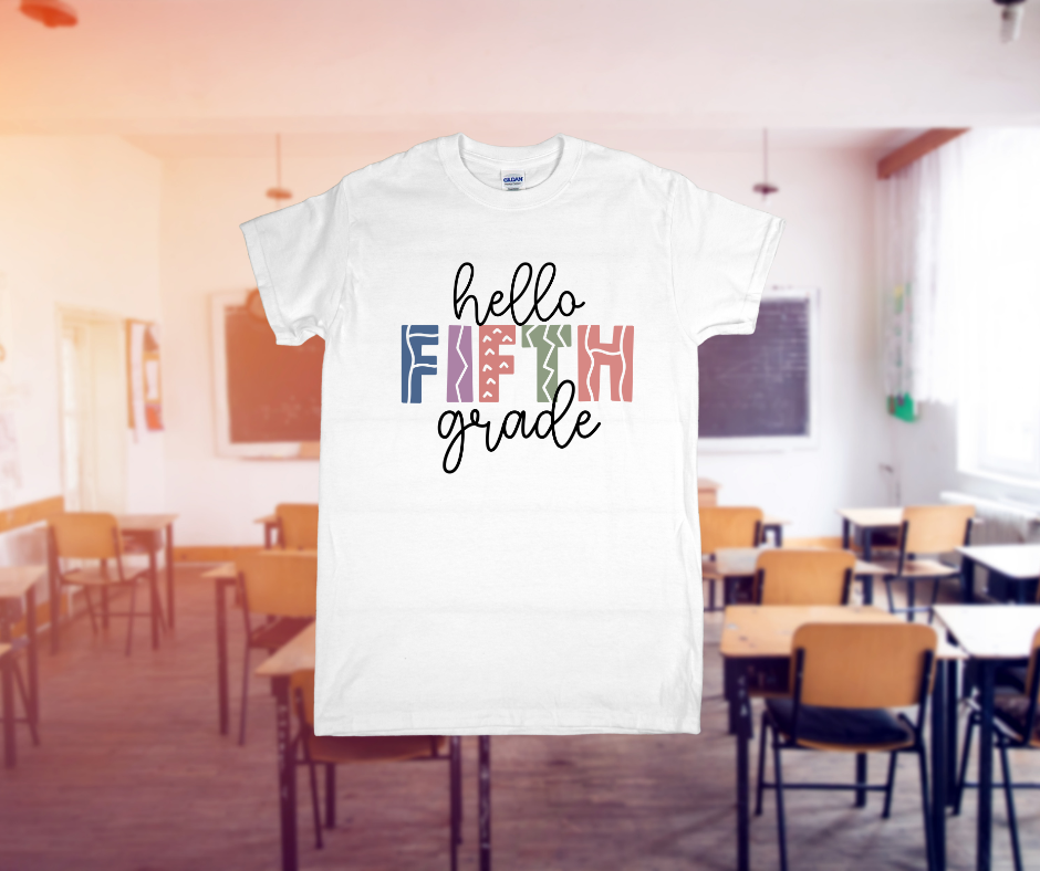 Hello Grade Shirt – Preschool through Fifth Grade | Back to School Tee