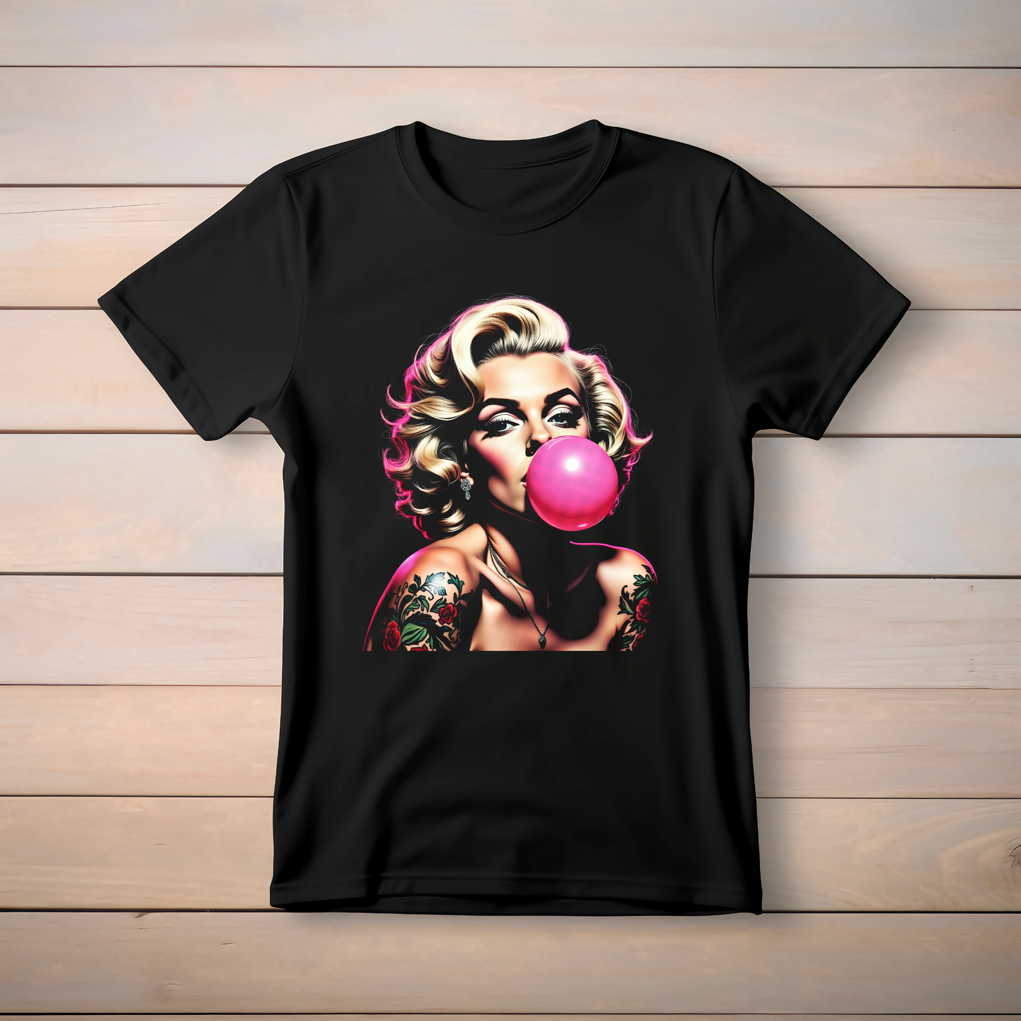 Tattooed Bombshell Bubblegum Graphic Tee
